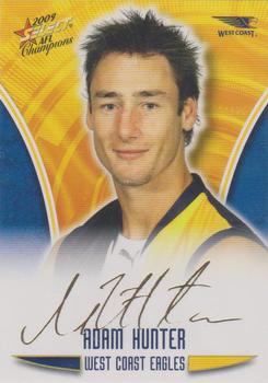 2009 Select AFL Champions - Gold Foil Signatures #FS59 Adam Hunter Front